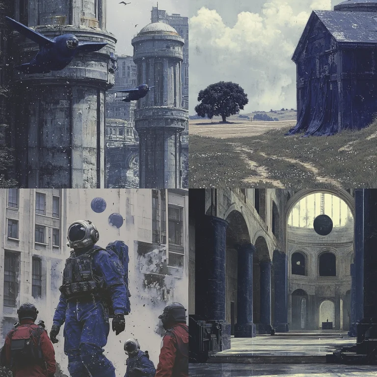 Cool Gray Architectural Modernism - Midjourney style sref code