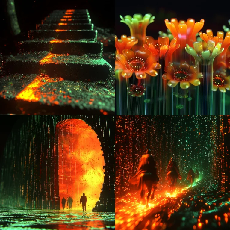 Luminous Glow and Surreal Motion - Midjourney style sref code