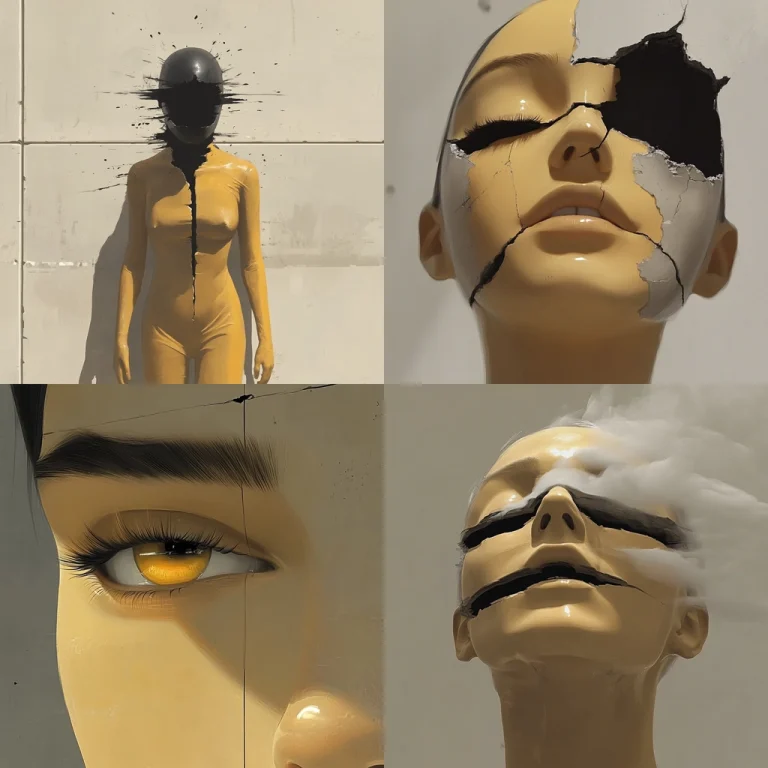 Golden Shell with Bold Lines - Midjourney style sref code