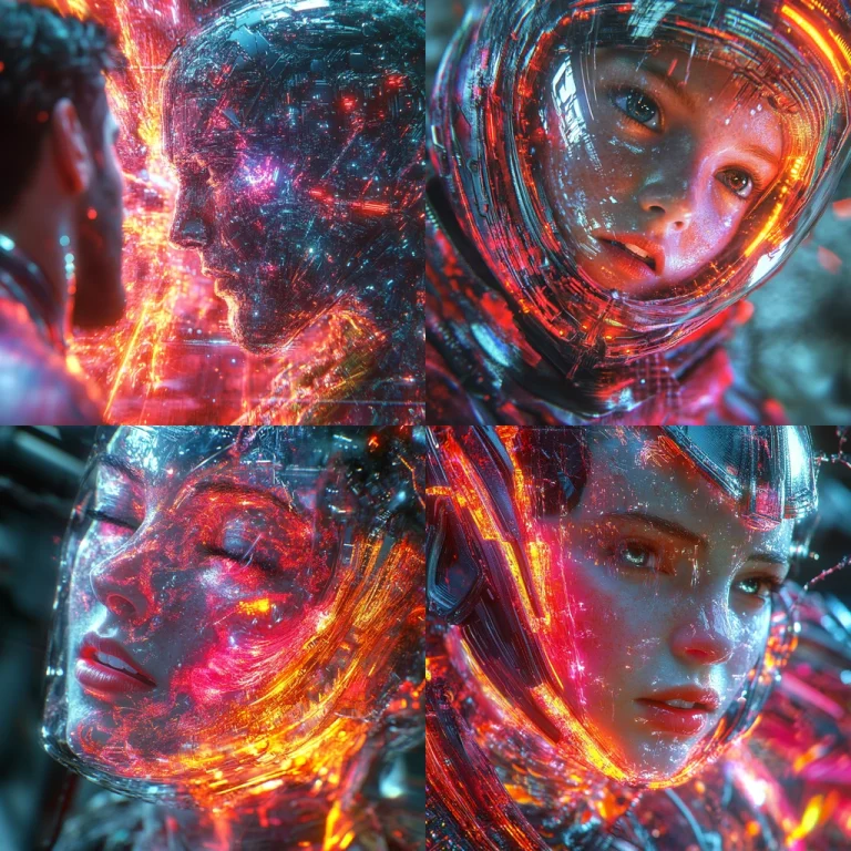 Luminous Digital Abstractions - Midjourney style sref code