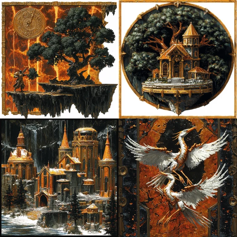 Golden Textured Illumination - Midjourney style sref code