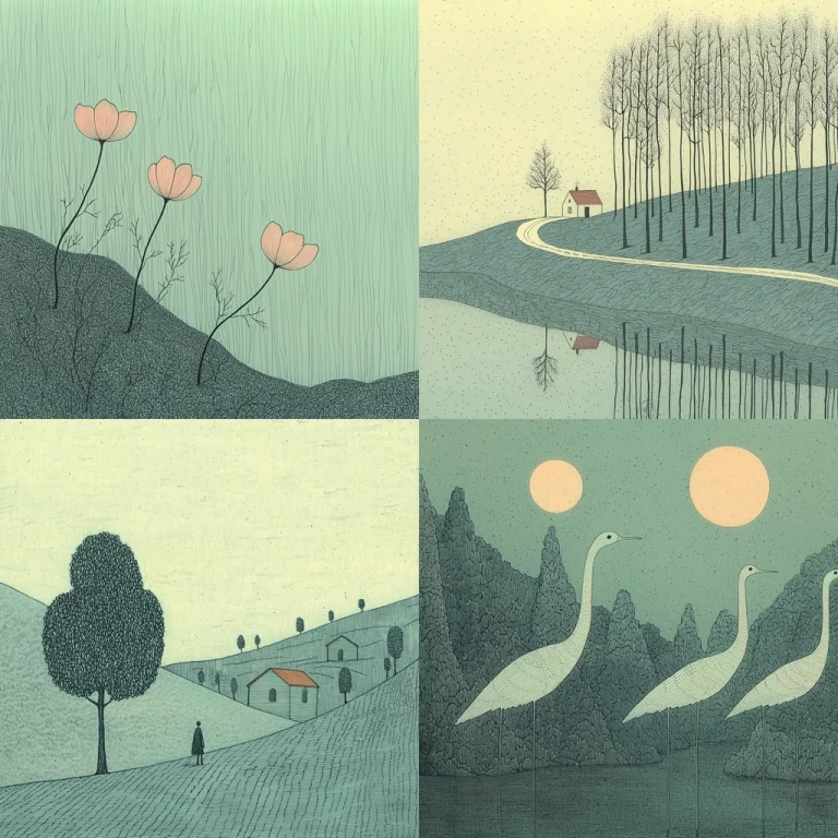 Delicate Pastel Landscapes - Midjourney style sref code