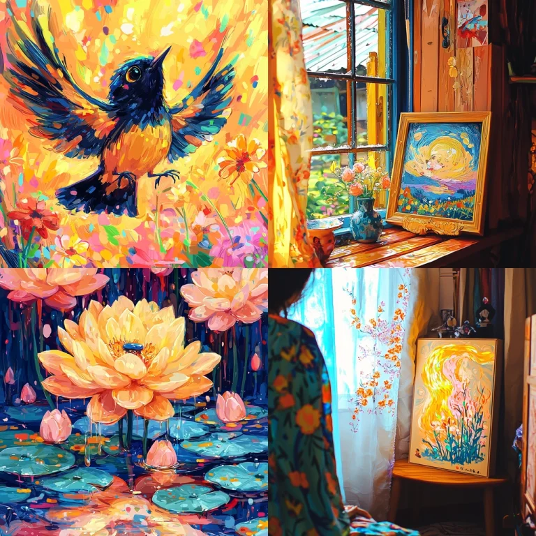 Vivid Impressionist Brushwork - Midjourney style sref code