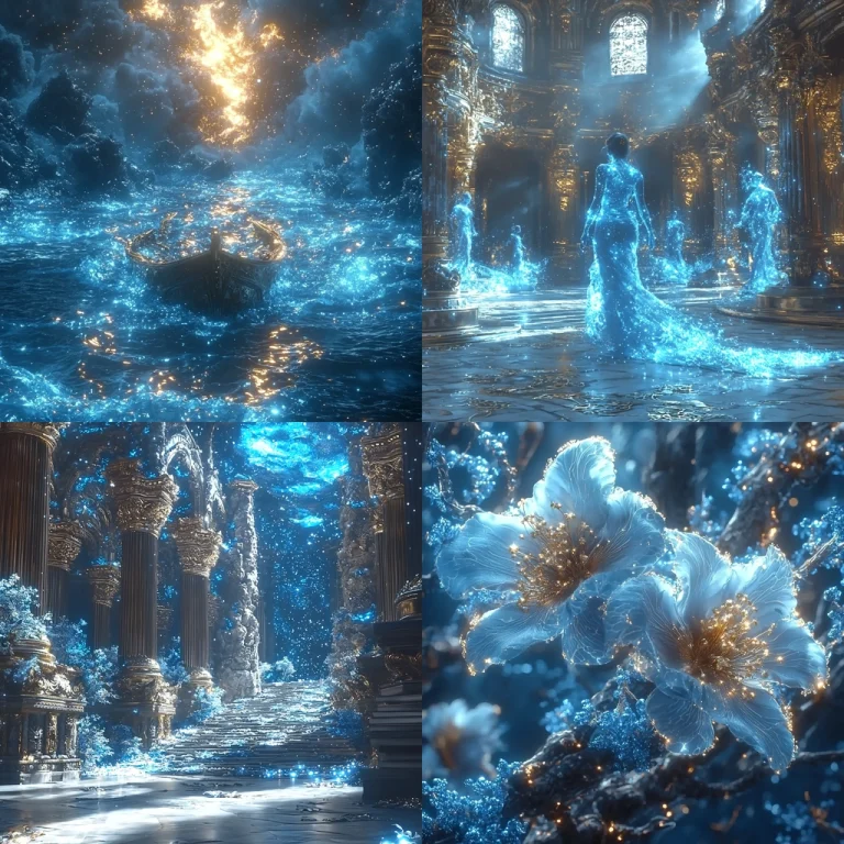 Luminous Neo-Baroque Lightplay - Midjourney style sref code