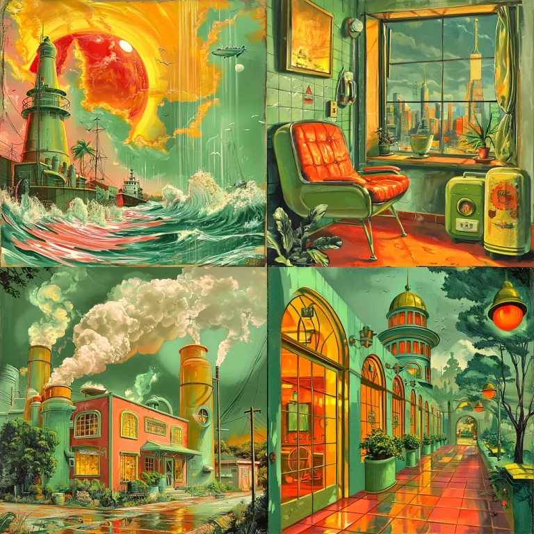 Vibrant Retro Surrealism - Midjourney style sref code