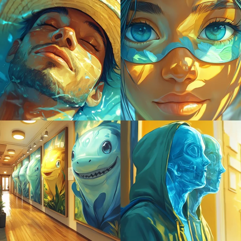 Bright Liquid Render - Midjourney style sref code