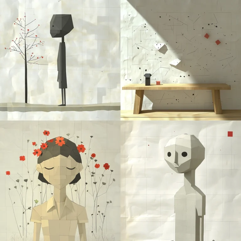 Geometric Shadow Play - Midjourney style sref code