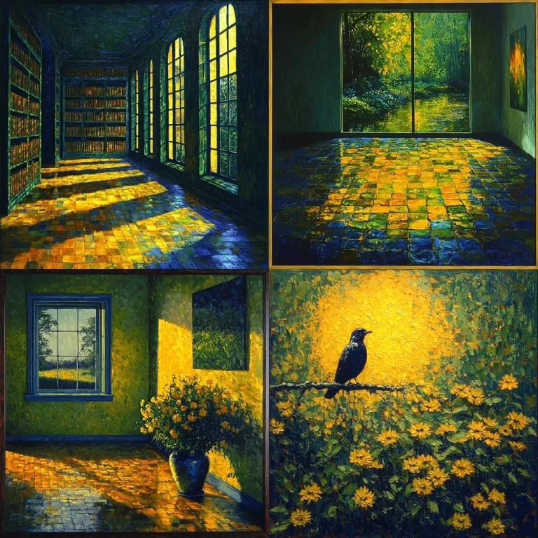 Luminous Tile Patterning - Midjourney style sref code