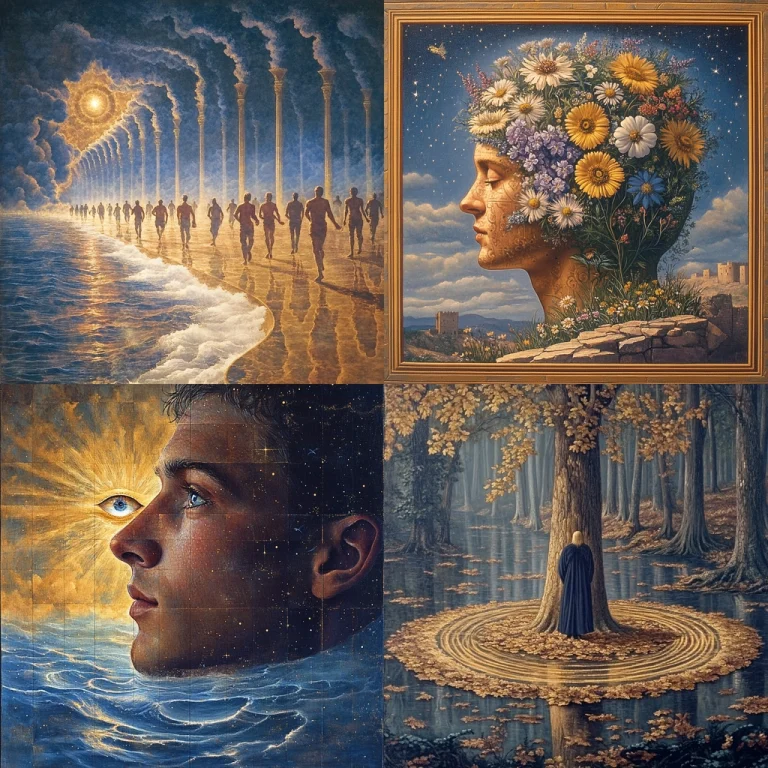 Golden Glow Surrealism - Midjourney style sref code