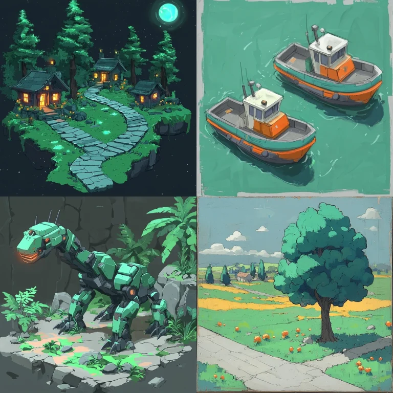 Contrasting Cool Tones with Nostalgic Glow - Midjourney style sref code