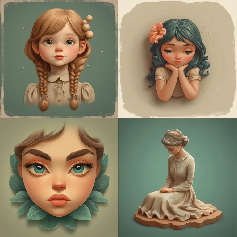 Warm Color Soft Illustrations - Midjourney style sref code