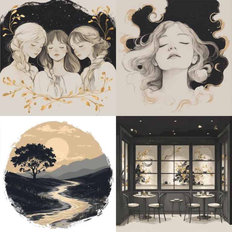 Monochrome Vintage Elegance - Midjourney style sref code