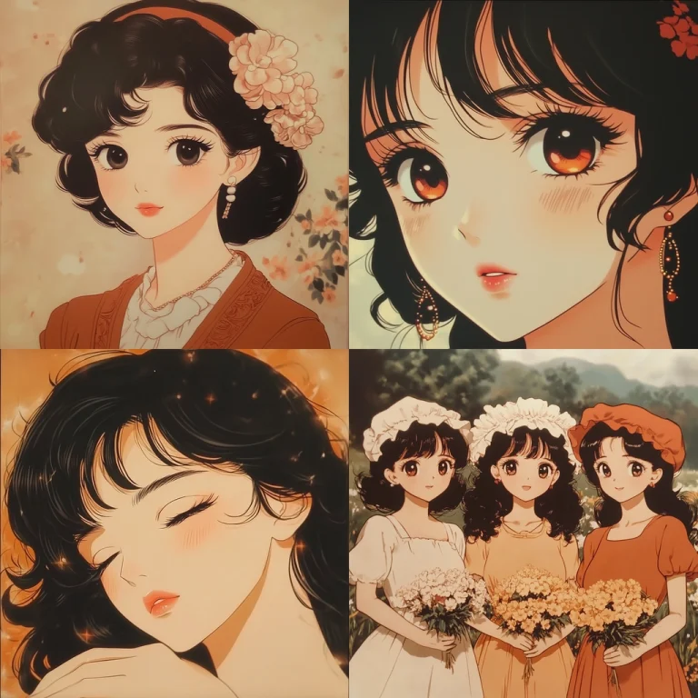 Warm Vintage Illustration - Midjourney style sref code