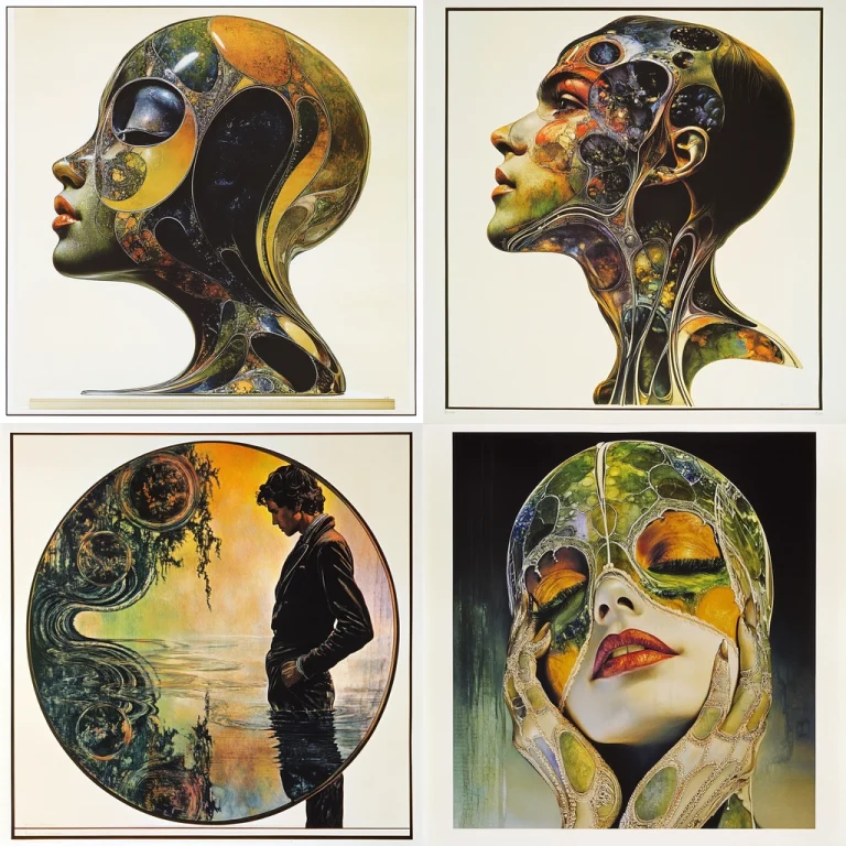 Fluid Organic Shapes - Midjourney style sref code