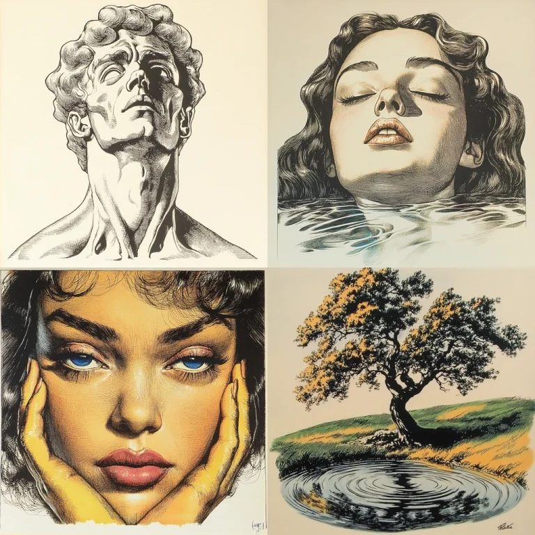 Graphite and Ink with Sepia Tones - Midjourney style sref code