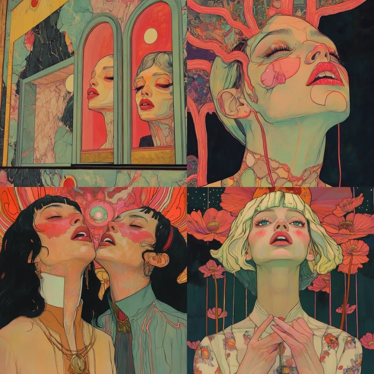 Intricate Floral Architectural Patterns - Midjourney style sref code