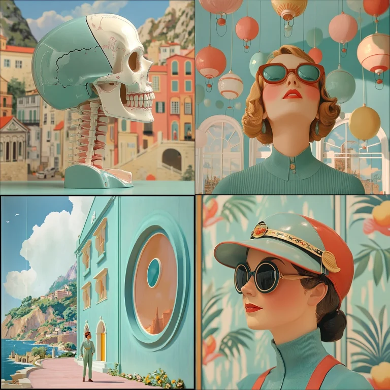 Pastel Geometric Realism - Midjourney style sref code