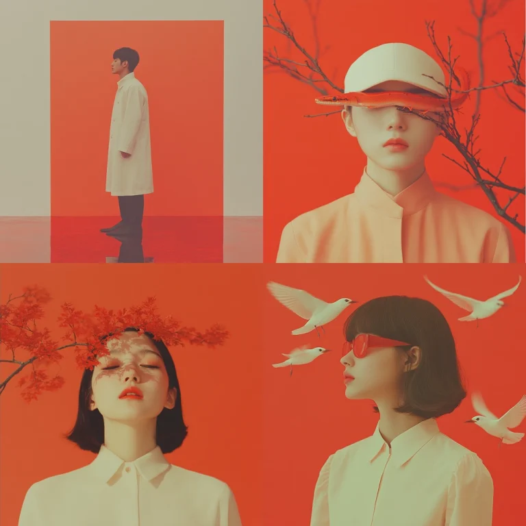 Flat Colors with Minimalist Composition - Midjourney style sref code