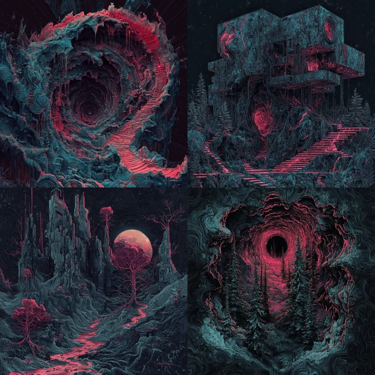 Neon Sci-Fi Landscape - Midjourney style sref code