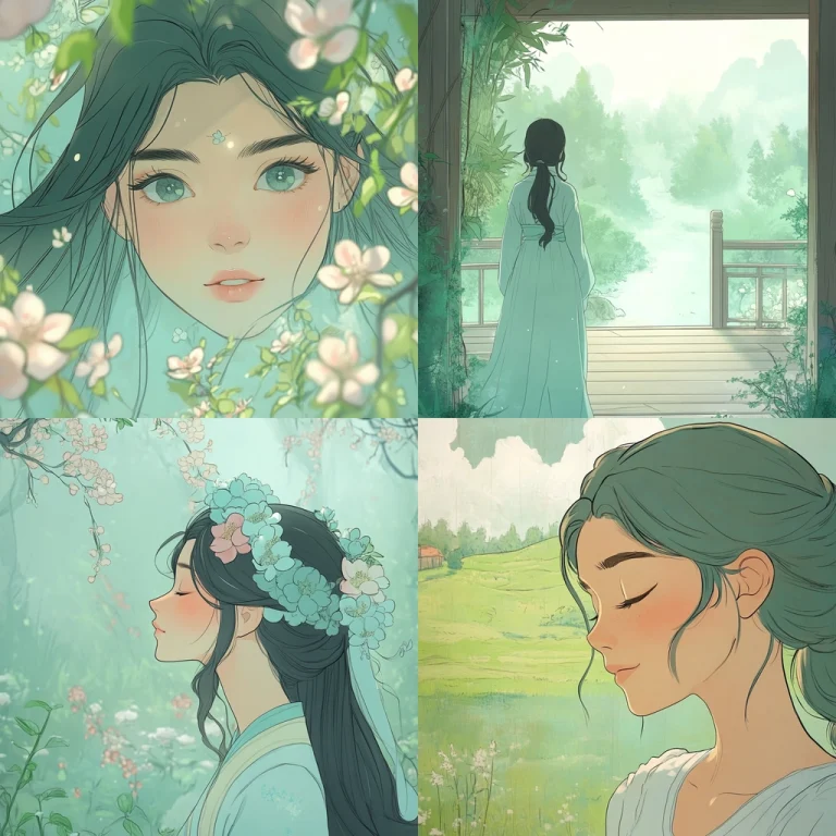 Pastel Floral Serenity - Midjourney style sref code