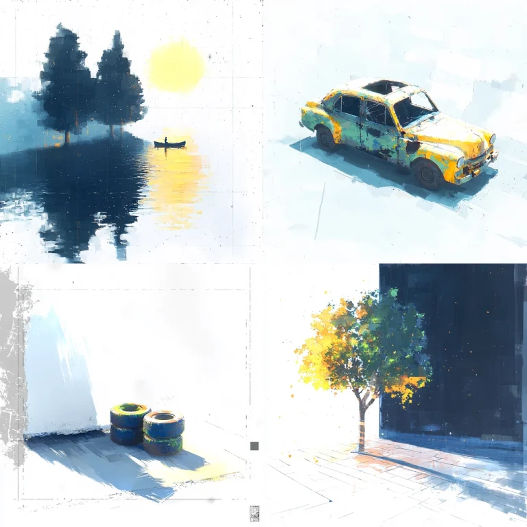 Vivid Impressionist Grunge - Midjourney style sref code