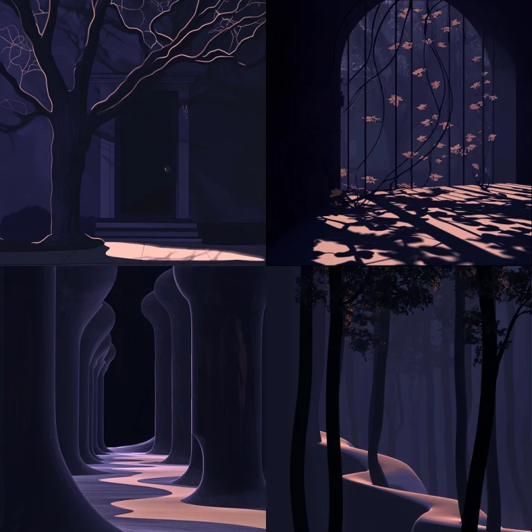 Nocturnal Shadows and Light Contrasts - Midjourney style sref code