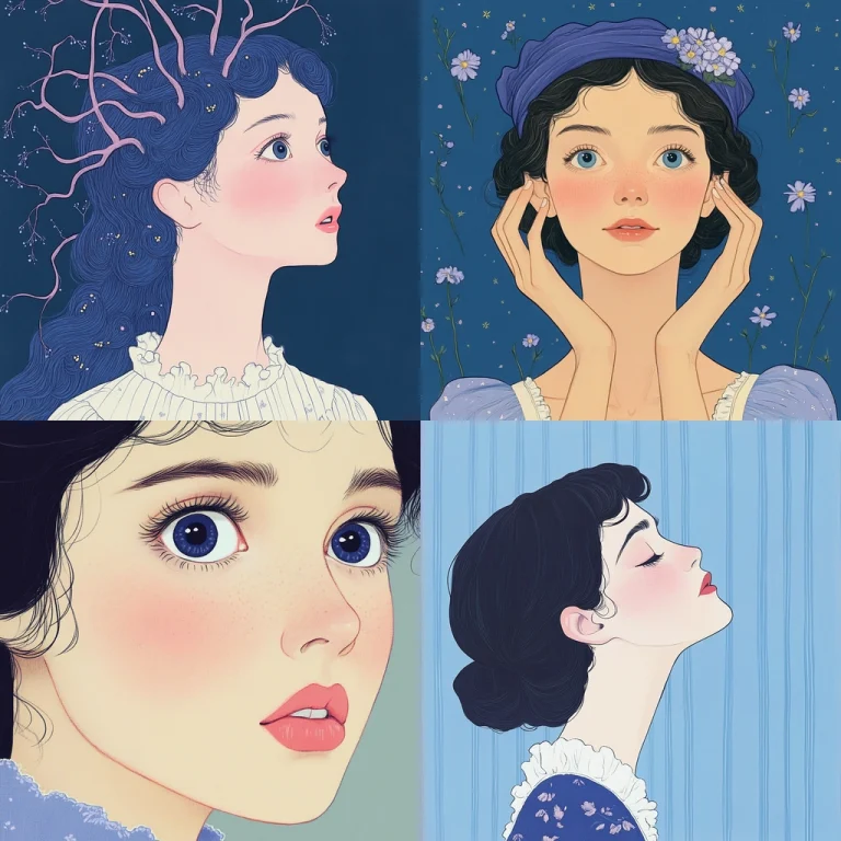 Blue and Lavender Tones - Midjourney style sref code