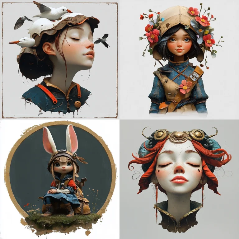 Soft Realism with Detailed Textural Elements - Midjourney style sref code