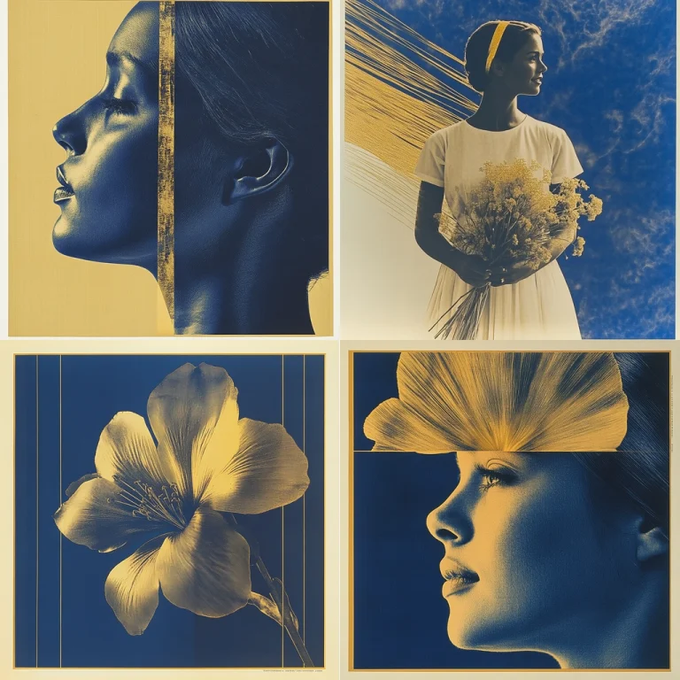 Golden Blue Contrast - Midjourney style sref code