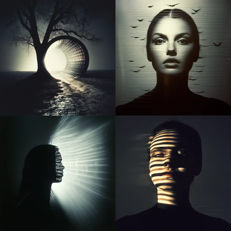 Silhouette Light Contrast - Midjourney style sref code