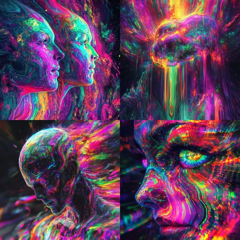 Neon Flow Texture - Midjourney style sref code