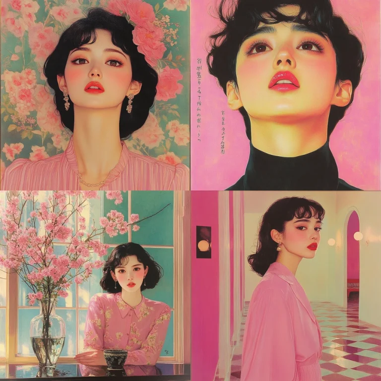 Soft Color Harmony with Floral - Midjourney style sref code