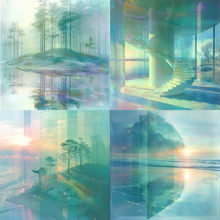 Gradient Reflection and Light Play - Midjourney style sref code