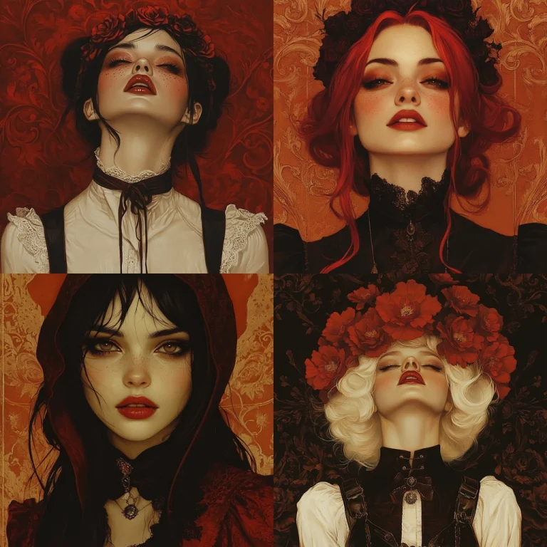 Dark Romanticism Portraits - Midjourney style sref code