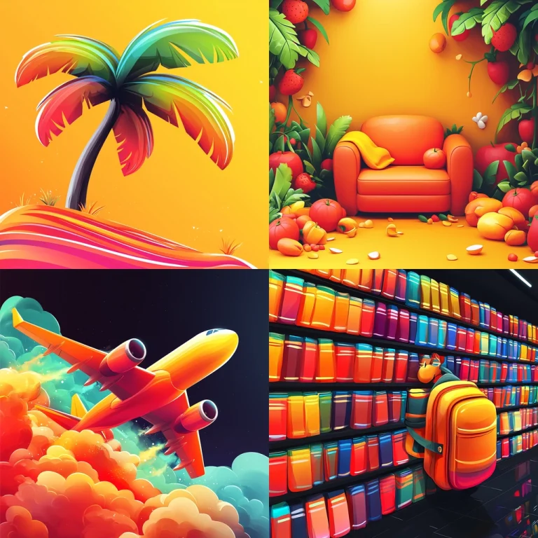 Bright Multicolor Illustrative - Midjourney style sref code