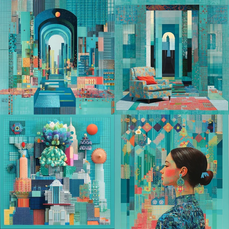 Complex Geometric Color Blocks - Midjourney style sref code