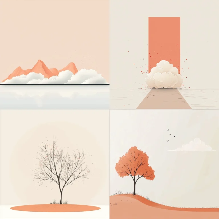 Subtle Earthy Minimalism - Midjourney style sref code