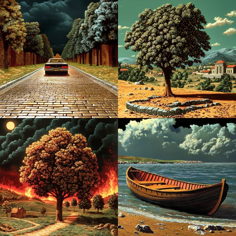 Vibrant Textured Landscape - Midjourney style sref code