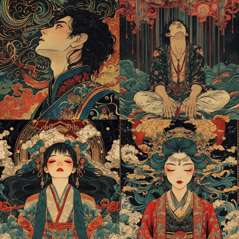 Ornamented Eastern Cosmic Patterns - Midjourney style sref code