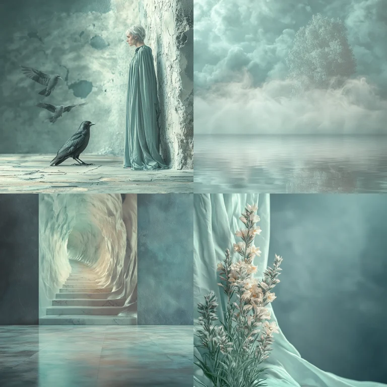 Soft Cyan Atmospheric Lighting - Midjourney style sref code