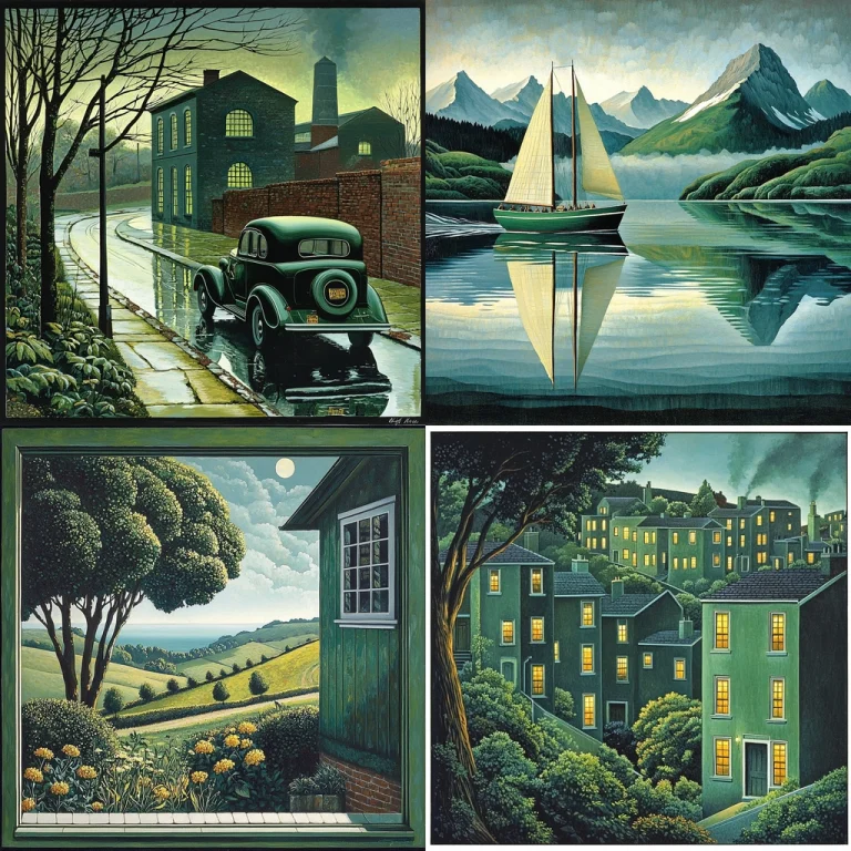 Green Hued Realism - Midjourney style sref code