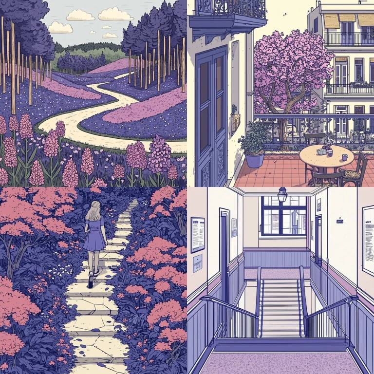 Pastel Floral Urban Harmony - Midjourney style sref code