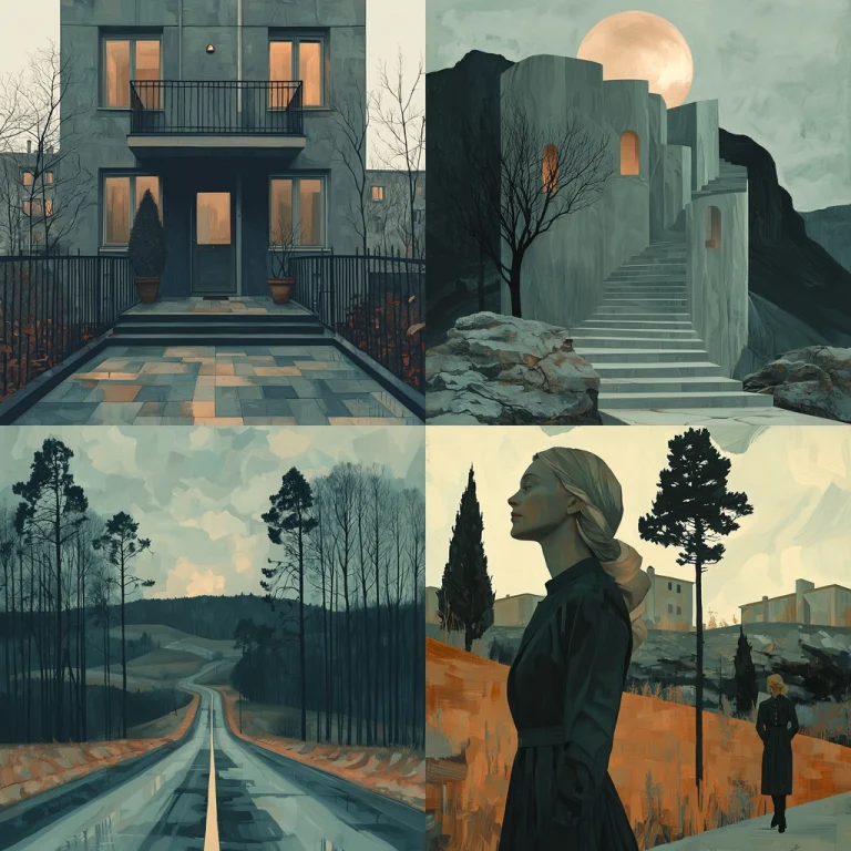 Muted Tonal Landscape - Midjourney style sref code