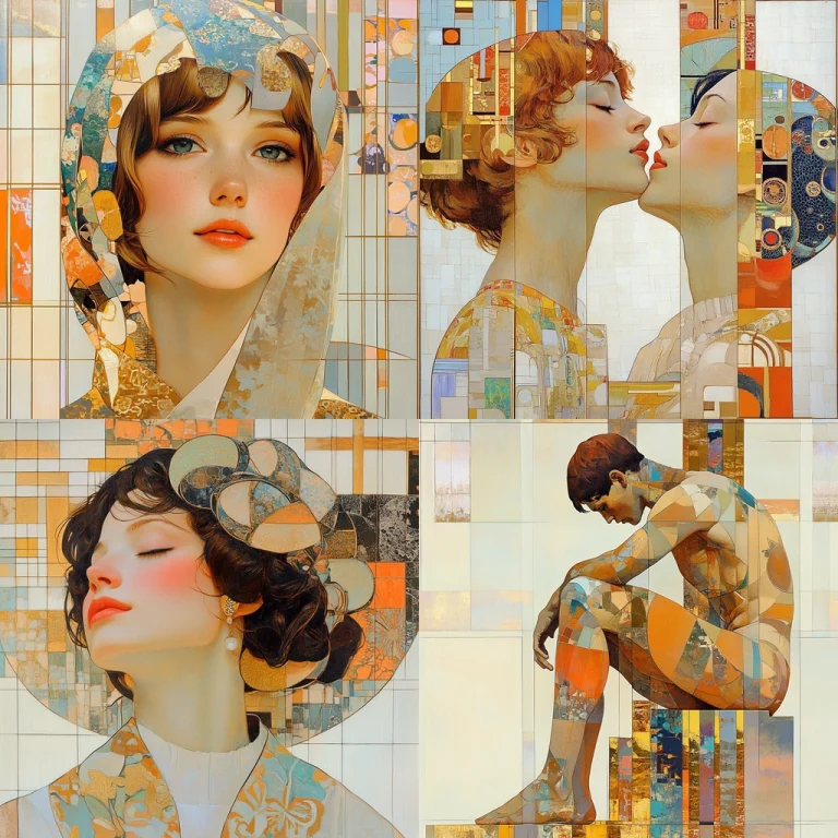 Geometric Color Paneling - Midjourney style sref code