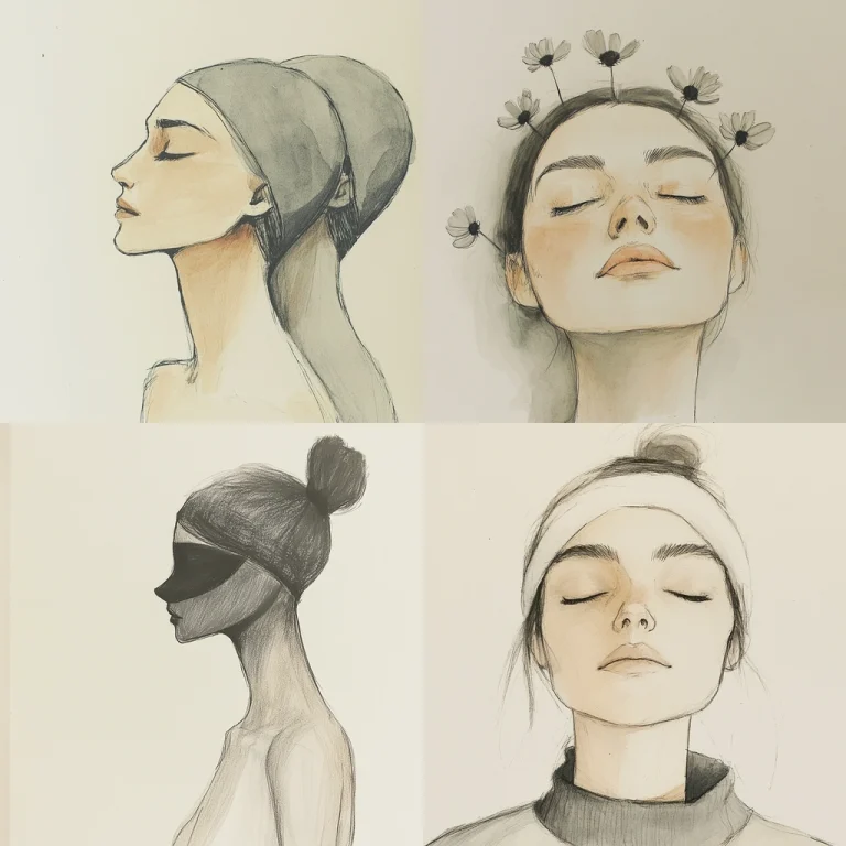 Delicate Pencil with Minimal Color - Midjourney style sref code