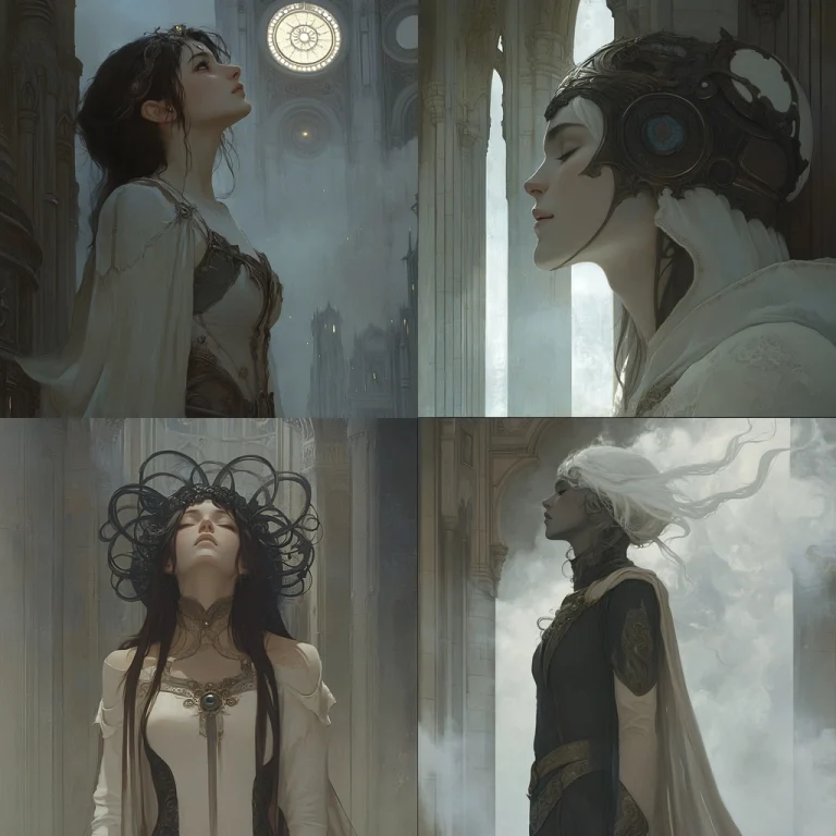 Ethereal Gothic Mist - Midjourney style sref code