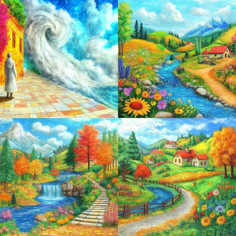 Vivid Pastoral Breeze - Midjourney style sref code