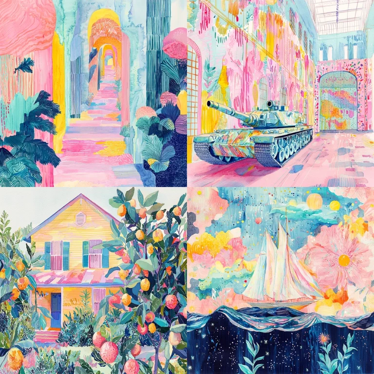 Pastel Fantasy Hue Play - Midjourney style sref code