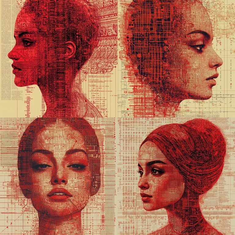 Red Data Overlay - Midjourney style sref code