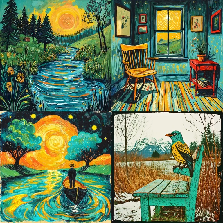 Vivid Impressionist Textural Lighting - Midjourney style sref code